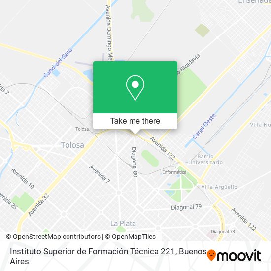 Instituto Superior de Formación Técnica 221 map
