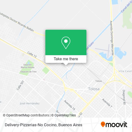 Mapa de Delivery-Pizzerias-No Cocino