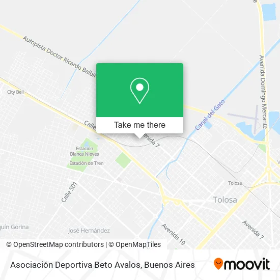 Mapa de Asociación Deportiva Beto Avalos