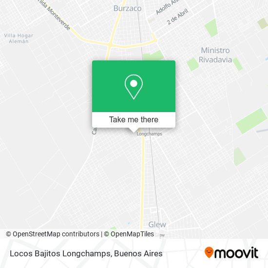 Locos Bajitos Longchamps map