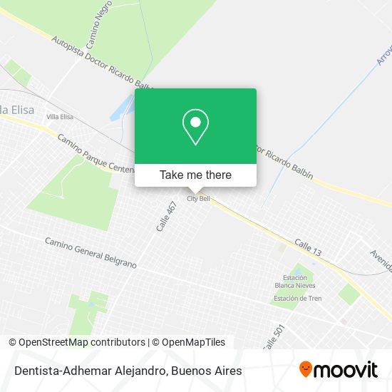 Mapa de Dentista-Adhemar Alejandro