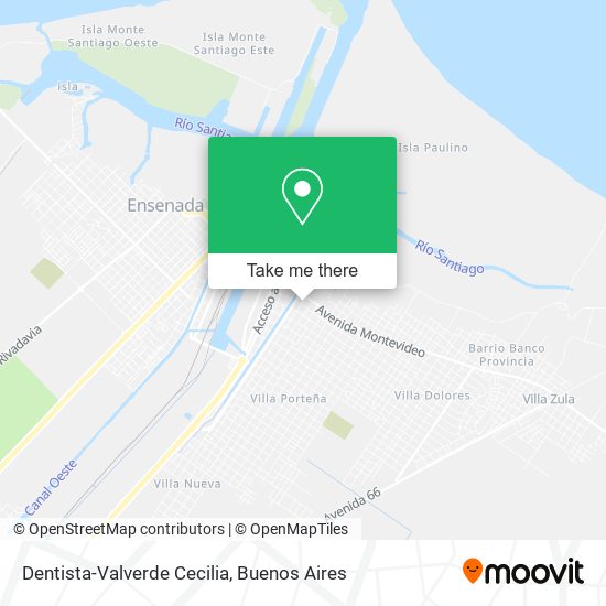 Mapa de Dentista-Valverde Cecilia