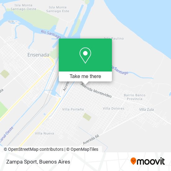 Zampa Sport map