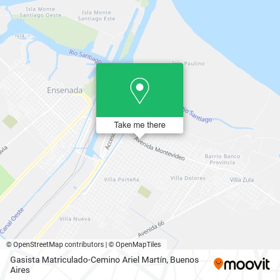 Gasista Matriculado-Cemino Ariel Martín map