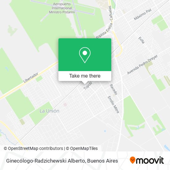 Ginecólogo-Radzichewski Alberto map
