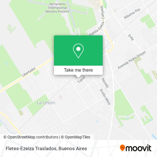 Mapa de Fletes-Ezeiza Traslados