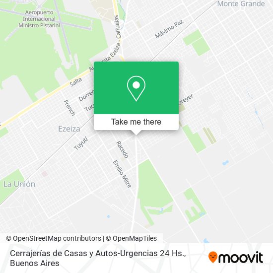 Cerrajerías de Casas y Autos-Urgencias 24 Hs. map