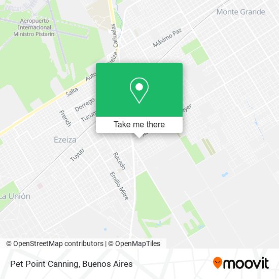 Pet Point Canning map