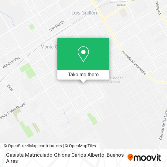 Gasista Matriculado-Ghione Carlos Alberto map