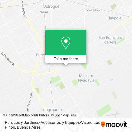 Mapa de Parques y Jardines-Accesorios y Equipos-Vivero Los Pinos
