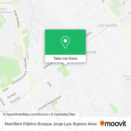 Mapa de Martillero Público-Bosque Jorge Luis