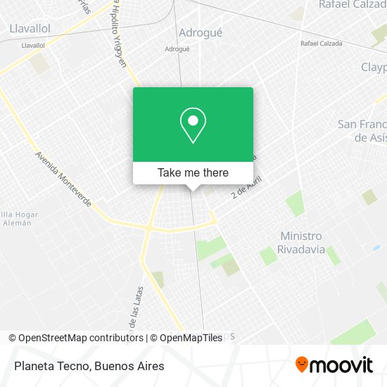 Planeta Tecno map