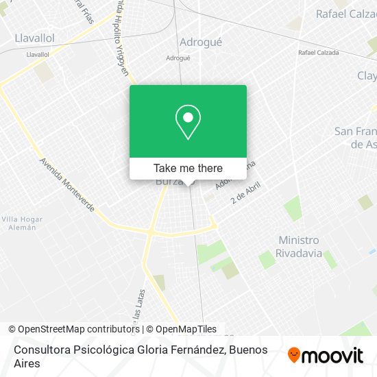 Consultora Psicológica Gloria Fernández map