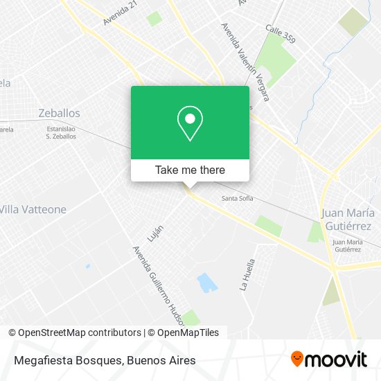 Mapa de Megafiesta Bosques