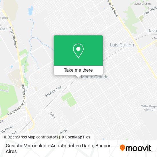 Gasista Matriculado-Acosta Ruben Darío map