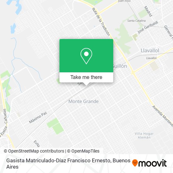 Gasista Matriculado-Díaz Francisco Ernesto map