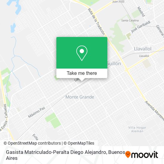 Gasista Matriculado-Peralta Diego Alejandro map