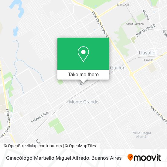 Ginecólogo-Martiello Miguel Alfredo map