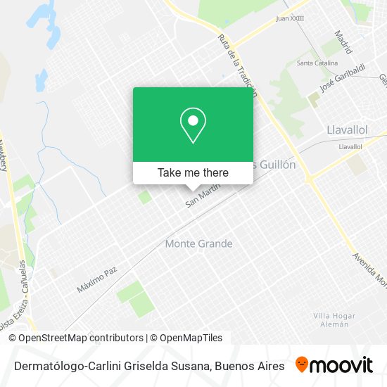Dermatólogo-Carlini Griselda Susana map