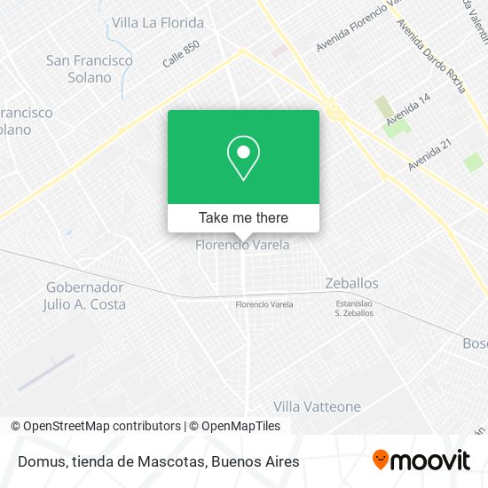 Domus, tienda de Mascotas map