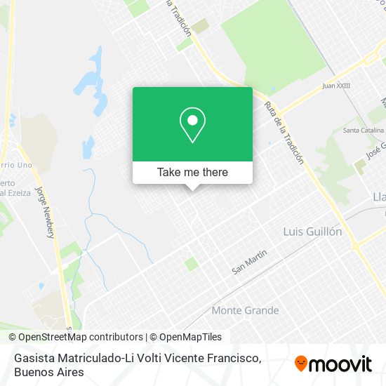 Gasista Matriculado-Li Volti Vicente Francisco map
