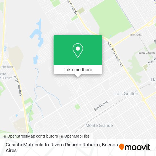 Mapa de Gasista Matriculado-Rivero Ricardo Roberto