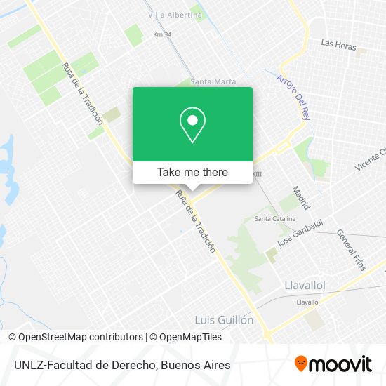 UNLZ-Facultad de Derecho map