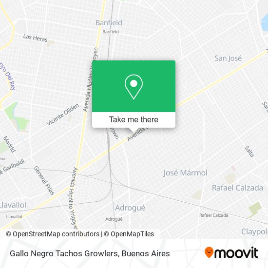Gallo Negro Tachos Growlers map
