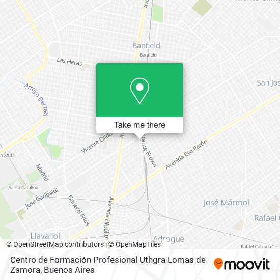 Centro de Formación Profesional Uthgra Lomas de Zamora map