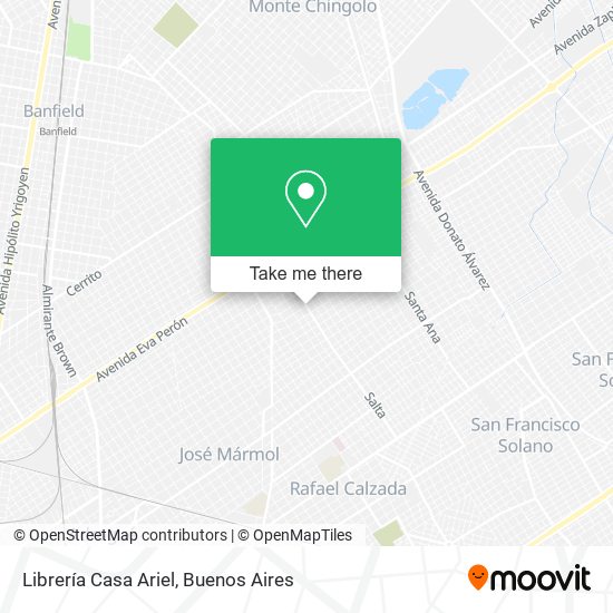 Librería Casa Ariel map
