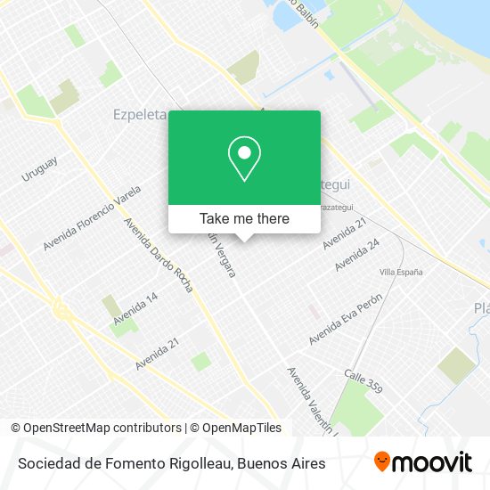 Sociedad de Fomento Rigolleau map