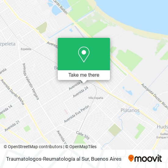 Traumatologos-Reumatología al Sur map