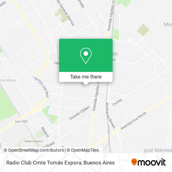 Radio Club Cmte Tomás Espora map
