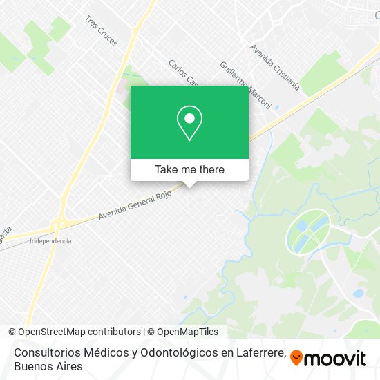 Consultorios Médicos y Odontológicos en Laferrere map