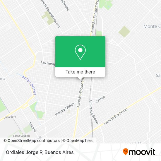 Mapa de Ordiales Jorge R