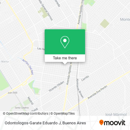 Mapa de Odontologos-Garate Eduardo J