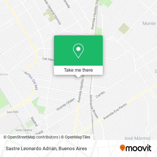 Sastre Leonardo Adrián map