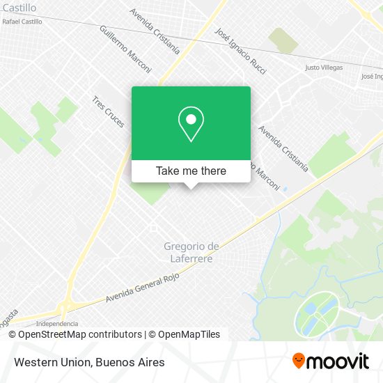 Western Union map