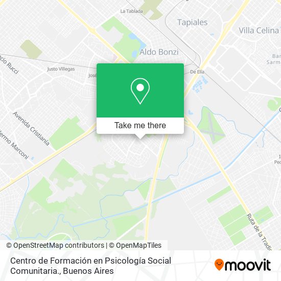 Centro de Formación en Psicología Social Comunitaria. map