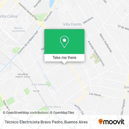 Mapa de Técnico Electricista-Bravo Pedro