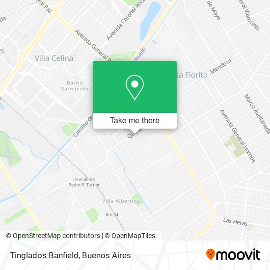 Tinglados Banfield map