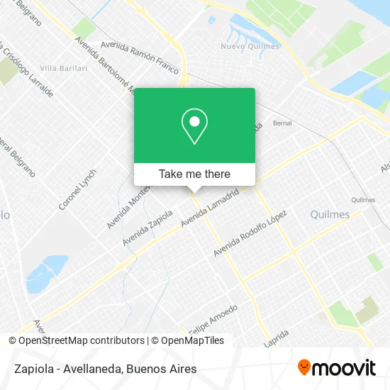 Mapa de Zapiola - Avellaneda