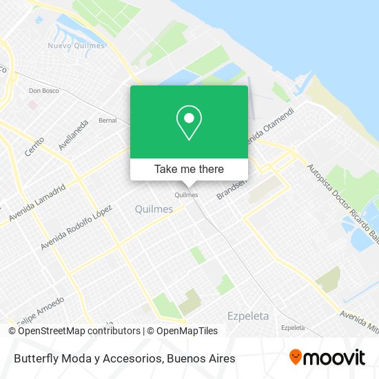 Mapa de Butterfly Moda y Accesorios