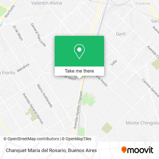 Mapa de Chanquet María del Rosario