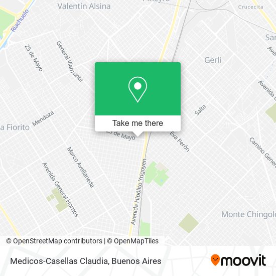 Medicos-Casellas Claudia map