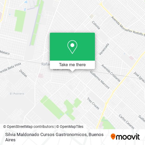 Mapa de Silvia Maldonado Cursos Gastronomicos