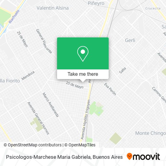 Psicologos-Marchese Maria Gabriela map