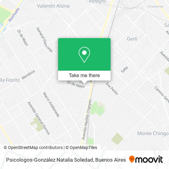 Psicologos-González Natalia Soledad map