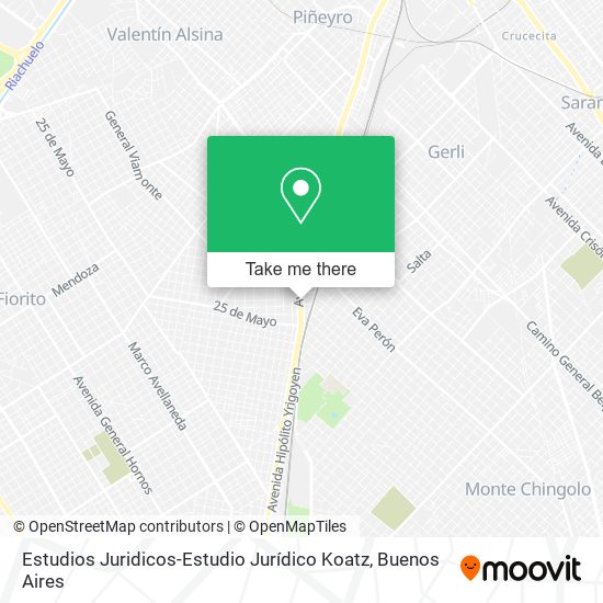 Estudios Juridicos-Estudio Jurídico Koatz map