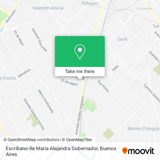 Mapa de Escribano-Re Maria Alejandra Gobernador